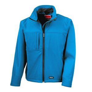 Result Mens Softshell  3 Layer Performance Jacket / Azure Blue